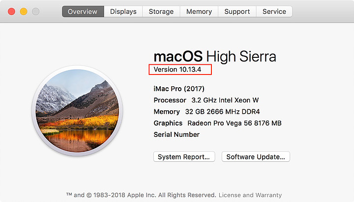 MacOS version shown in "About This Mac" window.
